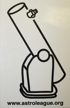 AL Telescope cling-on decal - Dobsonian